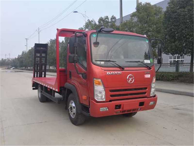 國六大運藍牌平板運輸車